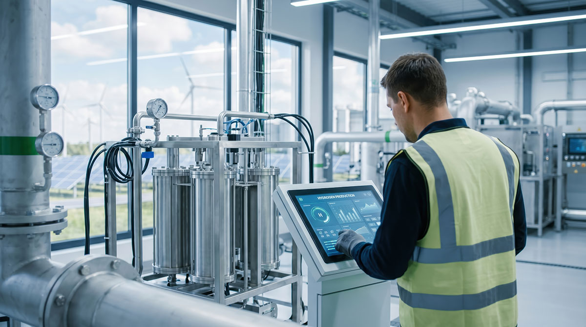 man working in operations warehouse